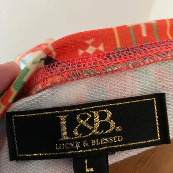 L&B Lucky & Blessed Western Pullover Tunic‎ Womens Size L - Picture 4 of 4